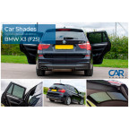 Set Car Shades  BMW X3 (F25) 5 deurs 2010-2017 (6-delig)
