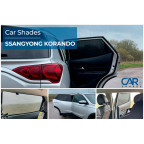 Set Car Shades (achterportieren) passend voor SsangYong Korando 2019- (2-delig)