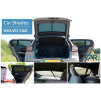Set Car Shades passend voor Volvo C40 2021- (6-delig)