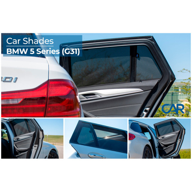 Set Car Shades (achterportieren)  BMW 5-Serie G31 Touring 2017- (2-delig)