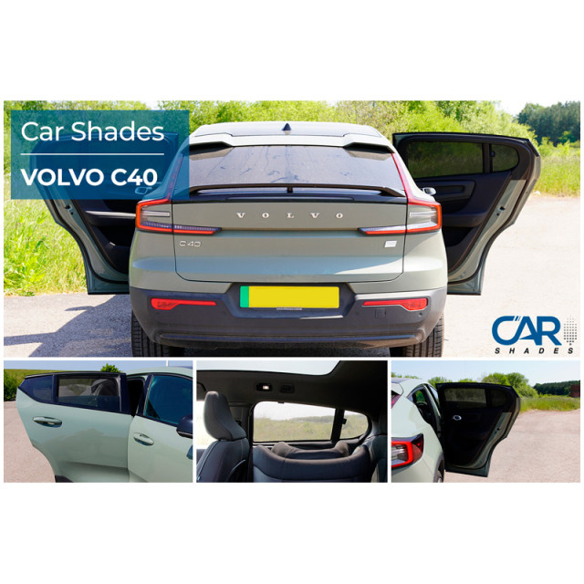 Set Car Shades (achterportieren) passend voor Volvo C40 2021- (4-delig)